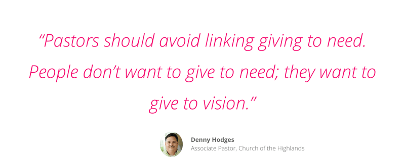 Denny Hodges' advice on giving in the church