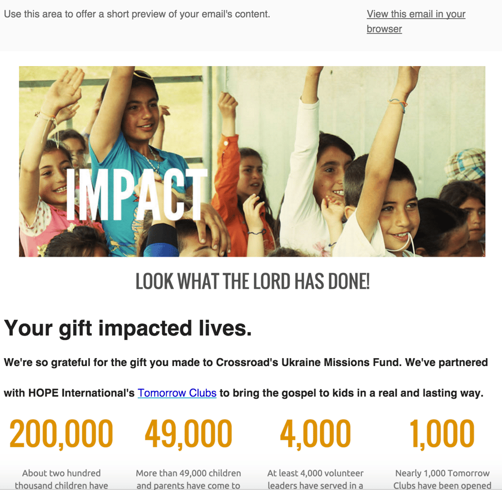 Leverage templates to send segmented emails