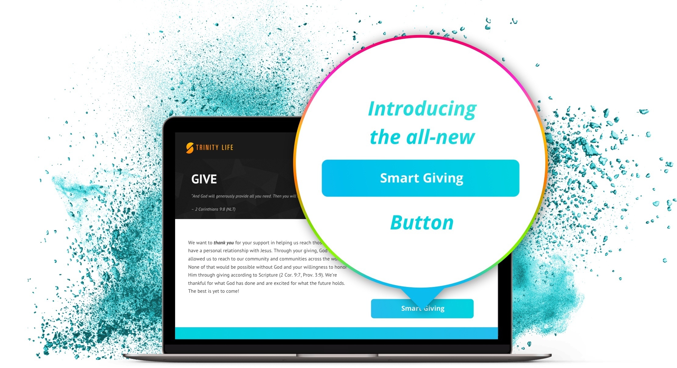 Now churches can give online through the Smart Giving Button!